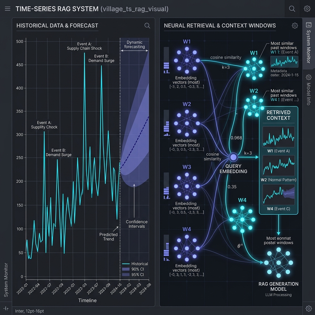Time-Series RAG: Historical Patterns + LLM Forecasting